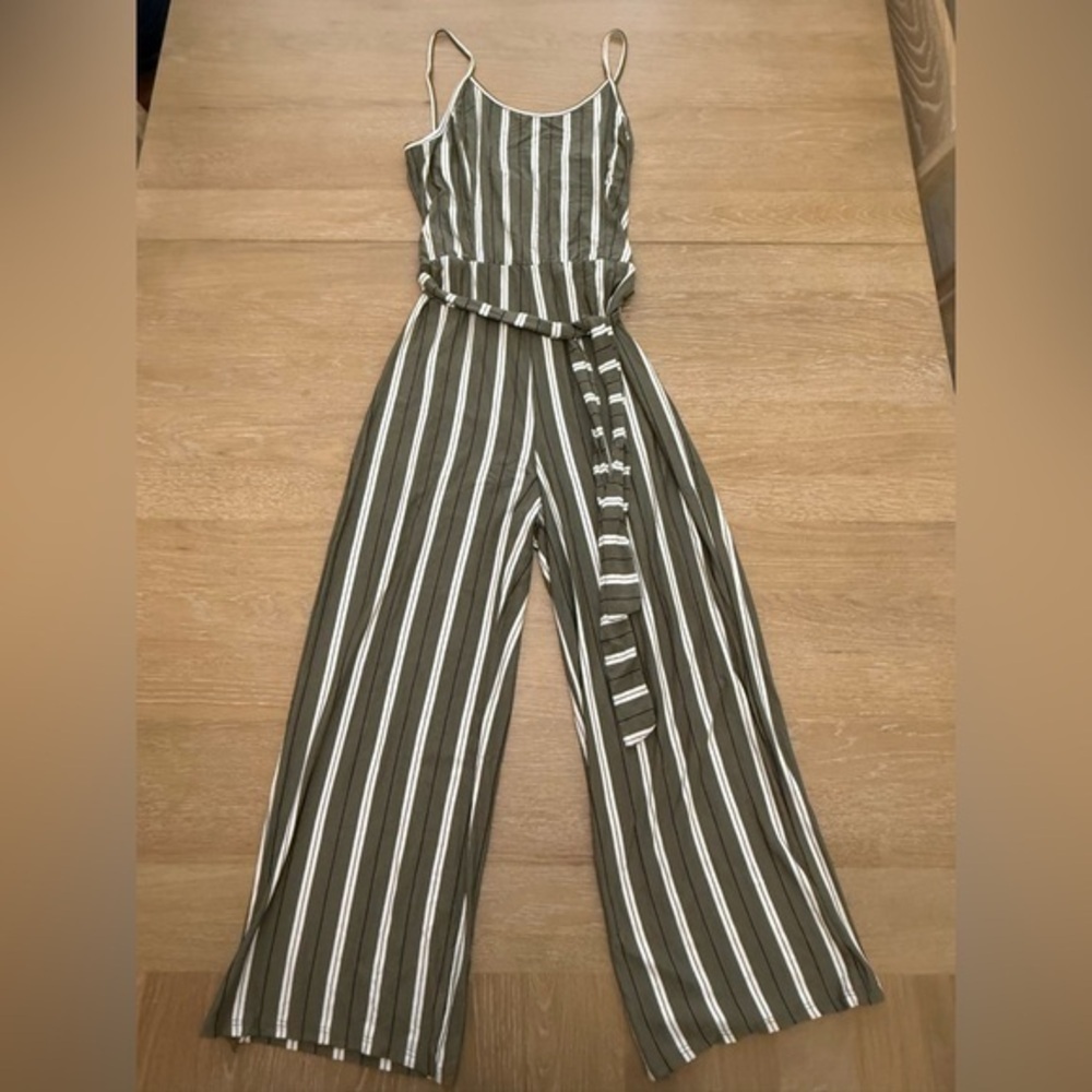 Green and White Italian Vintage Jumpsuit